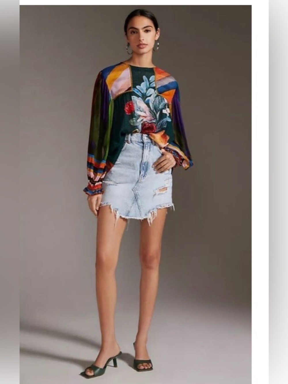 Bl^nk Blank London Anthropologie MIRANDA PEASANT Top - Picture 5 of 7